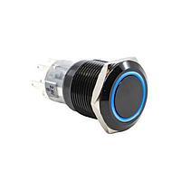 E-Switch PV4F2G011-341 Anti-Vandal 2A 24VDC 19mm On-On Blk Anz Alum