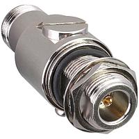 Linx Technologies - TE Connectivity ARR-NF-NF-B RF Adapters - In Series N Jack to N Jack Bulkhead Lightning Arrester 6 GHz