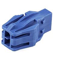 Molex 215922-0430 Plug Housing Micro-Fit+ Versa Color Plug Housing Dual Row 4 Ckts Panel Mount Ears GloWire Blu