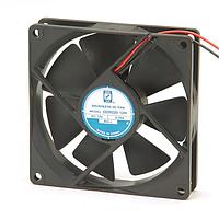 Orion Fans OD9220-12HB01A Axial DC Fan, 92x92x20mm, 12VDC, 33CFM, Ball, Lead Wires, Open Collector Tachometer