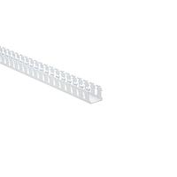 HellermannTyton 181-15510 Slotted Wall Wiring Duct Slotted Wall Wiring Duct, 1.5" x 1.5", Non-Adhesive, PVC, White, 30ft/Box