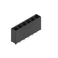 Wurth Elektronik 657006140201 Pin Header WR-MPC5 THT Single Row Male Header Vertical with Snap-in Plastic Pegs Glow-Wire 6 Pins