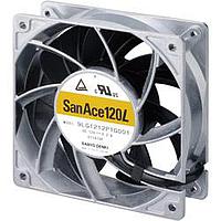 Sanyo Denki 9LG1224A1002 Axial Axial, 120x120x38mm, 24VDC, 0.47"H2O, Ribless, Long Life 180Khr, Wire, No Sensor