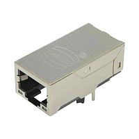 HARTING 09455511151 Connectors RJ Industrial RJ45 Jack with transformer 10/100 Mbit/s and POE, solder (THR/SMC), angled (w/ light pipe) - longer version