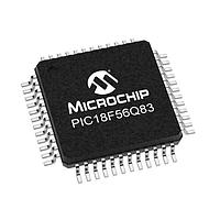 Microchip Technology PIC18F56Q83T-I/PT Microcontrollers CAN, 64KB Flash, 8KB RAM, 12b ADC3, UTMR, DAC, Comp, PWM, CCP, CWG, HLT, WWDT,