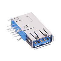 Amphenol Commercial Products GSB3116346FHR Micro USB Type AB Connectors USB3.0, A, RECEPTACLE, UPRIGHT DIP.