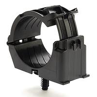 HellermannTyton 156-02646 Cable Mounting & Accessories Fir Tree Mount Ratchet Clamp, 1.42 - 2.0" Bundle Dia, FT6.5LG, PA66HIRHSUV, Black, 200/ctn