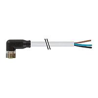 Murrelektronik 7000-08081-2101000 Connectors M8 female 90 with cable, PVC 3x0.25 gy UL/CSA 10m