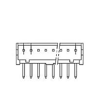Adam Tech 125SH-C-09-TR-SMT-TR Shrouded CONN HEADER SMD R/A 9POS 1.25MM