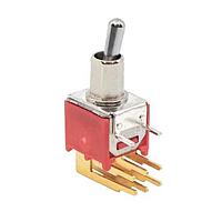 E-Switch 200MDP1T2B2M6RE Toggle Switches DPDT ON-ON PC MNT