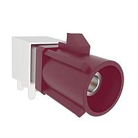 Amphenol RF 2FA1-NDRP-PCBB2 PCB Connectors FAKRA GEN 2 PCB Through Hole Right Angle Plug 50 Ohm D Key Code