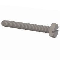Essentra Components 010632X112 Hex Slotted Hex Slotted Screw, #6-32 Thread, 1 1/8 Lg