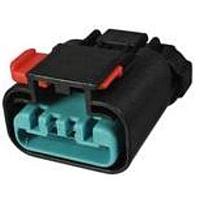 Aptiv 33500340 Connectors 4 way Female APEX 2.8 Unsealed Light Grey CONN w/CPA