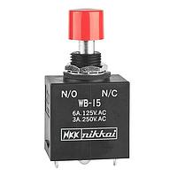 NKK Switches WB15S-DC Pushbutton Switches SPDT ON-(ON) SOLDER