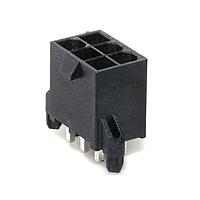 Molex 46207-0006 Shrouded MINIFIT RTC HDR 6P DR V TIN .062