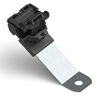 HellermannTyton 151-01432 Ratchet Clamp Ratchet P-Clamp, 0.24 - 0.54" Bundle Dia, 30 Long, 0.41" Hole Dia, PA66HIRHSUV/ST/ZN, Black, 200/ctn