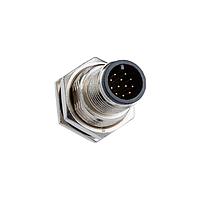 Amphenol LTW M12A-17PMMS-SF8001 Sensor Cables / Actuator Cables M Series Sensor Connector, M12, A Code, Metal, 1.5A, 17 pins, Male Connector, Male Contact, Hexagonal, PG9, Screw Thread, Solder, Receptacle, Front Fastened, Panel Thickness 4.5, IP68