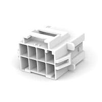 AMP Connectors - TE Connectivity 1-1971775-4 Wire Housings 2 x 4 PBT-A Cap Hsg Panel Mount