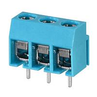 Same Sky (formerly CUI Devices) TB003-500-P14BE Fixed Terminal Blocks Terminal block, screw type, 5.00 , horizontal, 14 poles, CUI Blue, Philip's head screw, PCB mount