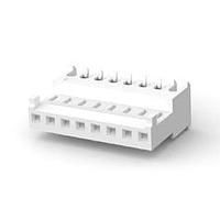 AMP Connectors - TE Connectivity 644563-8 Receptacle Assembly FEED THRU W/TAB 8P white tin 24 AWG