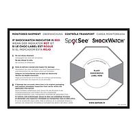 SpotSee 26107ML ShockDot/ShockWatch Spanish, French, German - Size: 8.75" x 5.75"