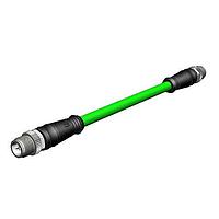 Molex 1203410989 Ethernet Cables / Networking Cables CSE M12 CAT6A RJ45 MA STR TEAL TPE 45M