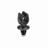 HellermannTyton 151-01740 MOC Clip MOC Clip, 9 mm, with 6.5mm Fir Tree, PA66HIRHSUV, Black, 5000/ctn