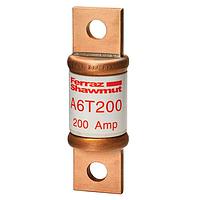 Mersen A6T200 Fast Acting Class T Fuses Fuse,Class T,Fast Acting,200kA AC,100kA DC,600VAC/300VDC,200A