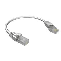 Amphenol Commercial Products RJE1Y23C05C42401 RJ-RJ Ethernet Cable Assembly RJ-RJ Ethernet Cable assembly, CAT6, Round Super Thin 28AWG, Grey, Overmoulded, Un-Shielded, Length = 10 Feet