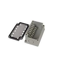 Bud Industries PTT-10683-C Terminal Block Junction Box 6 Side Narrow Terminal Blocks with Clear Cover (3.6 X 2.2 X 1.7 In)