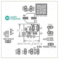 Analog Devices MAX17672CEVKIT# Voltage Regulator - Switching Regulator 4V-60V input, Adjustable Output, Synchro