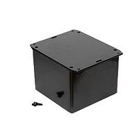 Hammond Manufacturing 1591VSFLBK Flanged Enclosure ABS w/Flanged Lid 4.7x4.7x3.5" Black