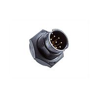 Amphenol LTW BU-12PMMP-LC7001 Standard Circular Connector Ceres, Standard Size, Plastic, 2A, 12 pins, Male Connector, Male Contact, Circular, 2 Points Lock, PCB 180, Receptacle, IP67