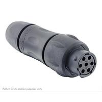 Eaton Souriau-Sunbank UTSX1JC147S Receptacles In line receptacle, with cable gland backshell, for 7 female contacts, IP68/69K