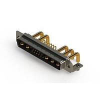 EDAC 629-17W5250-3NB Mixed Contact D-Sub Connectors Right-angle Power Combo D-Sub Connector