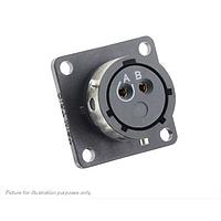 Eaton Souriau-Sunbank UTGX012D2S Receptacles Square flange receptacle, without backshell, with 2 female PCB contacts, IP68/69K in unmated conditions