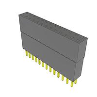 Samtec ESQ-113-44-G-D Sockets Elevated Socket Strip, 0.100" Pitch