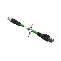 Molex 1201080261 Ethernet Cables / Networking Cables M12-4P(D)-MM-ST/ RJ45-M-25M-PUR