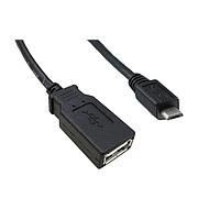 Qualtek Electronics 3021068-005M USB 2.0 USB 2.0 F TO M STRAT 0.5M CORD BLACK