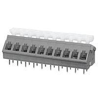Same Sky (formerly CUI Devices) TBL005A-500-10GY-2WT Fixed Terminal Blocks Terminal block, screwless, 5.00, 45, 10, Gray w White Button