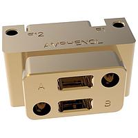 Amphenol Aerospace 10-504637-013 MT Connector Modules Fiber Module 2MT Derivative