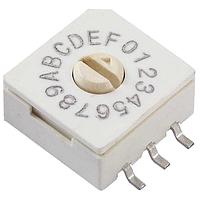 CTS Electronic Components 221AMA16R Rotary Switches 16 Pos. Gull Wing Flush Arrow Slotted