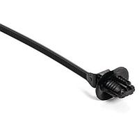 HellermannTyton 157-00232 Cable Tie Mounts 1-Pc Cable Tie/Fir Tree Mount with Disc, 8.6"L, 6.2 - 13.0 mm, PA66HIRHSUV, Black,