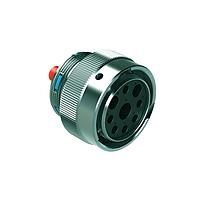 Amphenol SINE Systems AHDM06-24-09SR Connectors SZ 24 PLUG 9 POS SOCKET RED ARGMNT