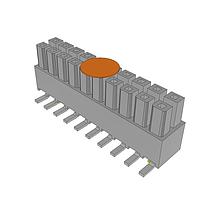 Samtec IPS1-110-01-L-D-VS-LC-K Power to the Board .100" Mini Mate(R) Isolated Power Connector Socket Strip