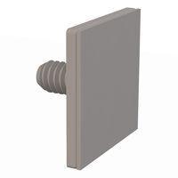 Essentra Components 012520ABTS050 Base Threaded Stud, Adhesive, 1/4-20 Thread, 1/2 Lg