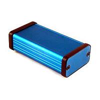 Hammond Manufacturing 1455D801BU PC Board Metal End Panel/Blue 3.15 x 0.99 x 1.76"