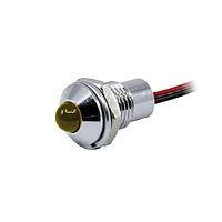VCC CC-1-3055-0000-I Panel Mount Reflector LEDs PMI Dia .319" (8.10mm) Yellow 2V