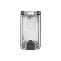 HARTING 39500000300 Accessories Han-Port Frame, Plastic, Transparent Plastic Cover