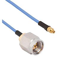 Amphenol SV Microwave FSSMPS-047-MSSMA-180 RF Cable Assemblies SMPS Straight F  SMA Straight M 18"Cable